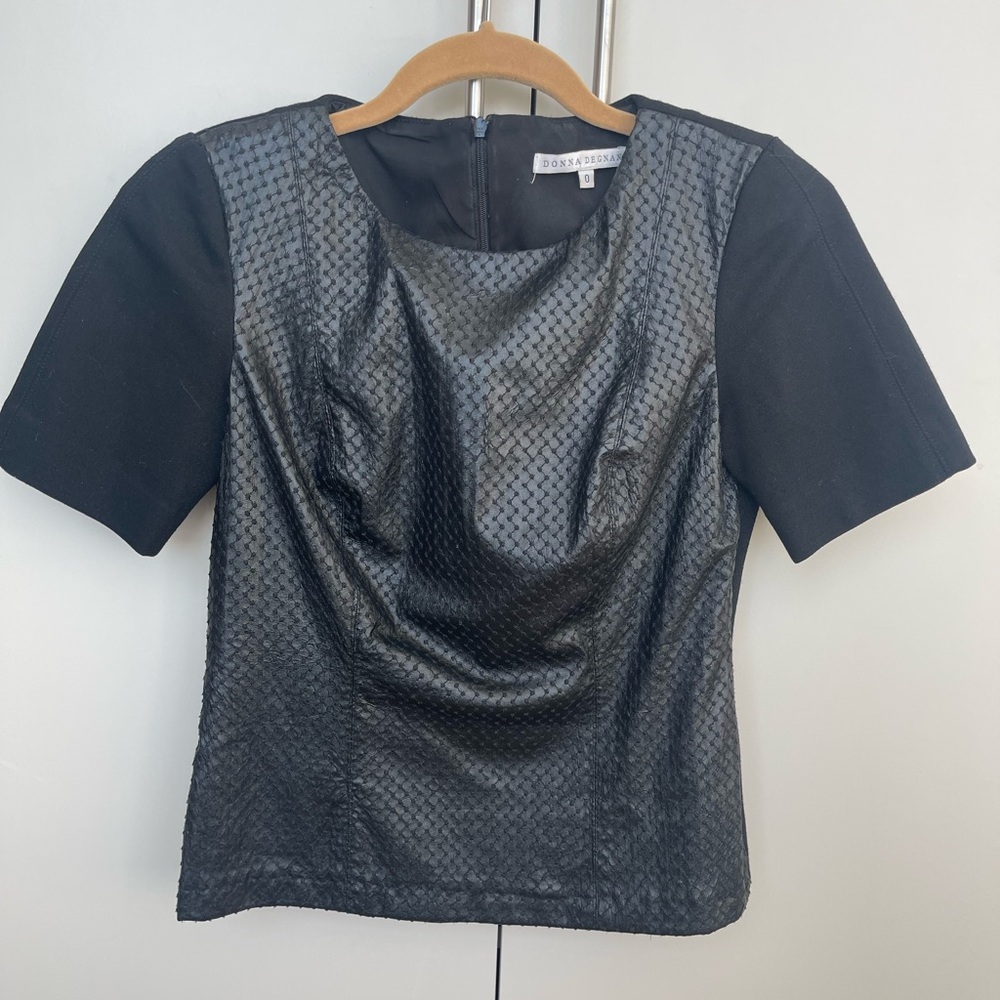 Donna Degnan leather top